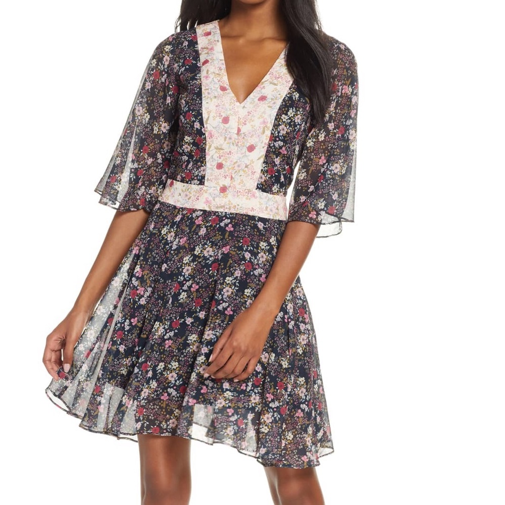 Cooper St Floral Flutter Sleeve Dress 🌸🌷